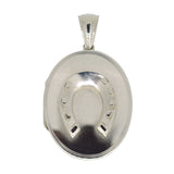 Silver Horse Shoe Locket