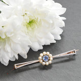 Sapphire & Pearl Stock Pin