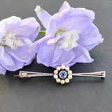 Sapphire & Pearl Stock Pin