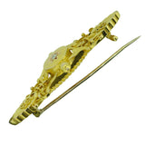 15ct Gold & Diamond Stock Pin