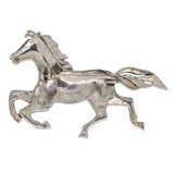 Silver Marcasite Horse Brooch
