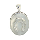 Silver Horse Shoe Locket