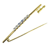 Sapphire & Diamond Stock Pin