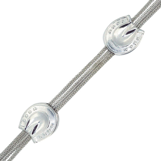 Silver Horse Shoe Bracelet
