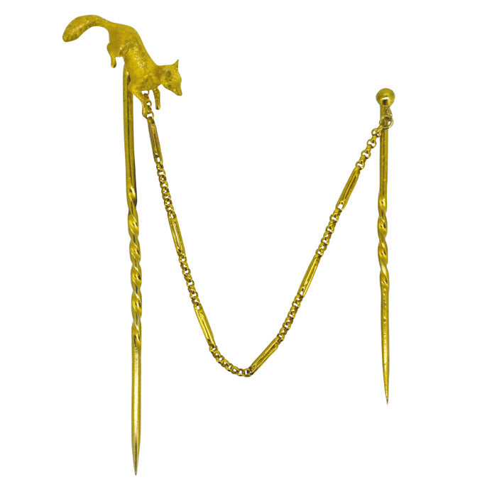 fox tie pin