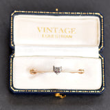 Diamond Set Fox Head Stock Pin