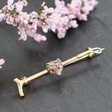 Diamond Fox Head Stock Pin