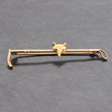Fox Head on Whip Stock Pin