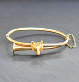 Fox & Hunting Horn Bangle