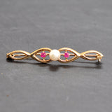 Pearl & Ruby Stock Pin