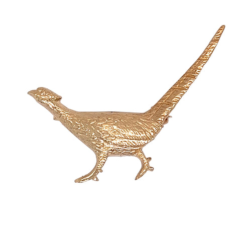 Gold Pheasant Brooch