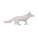 Silver fox Brooch