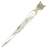 Silver Fox Head Paper Knife