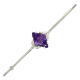 'Art Deco' Style Amethyst Stock Pin