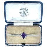 'Art Deco' Style Amethyst Stock Pin