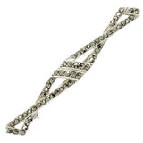 Silver Marcasite Stock Pin