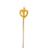 Pearl & Heart Tie Pin