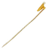 Pearl & Heart Tie Pin