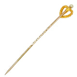 Pearl & Heart Tie Pin
