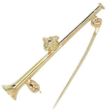 Hunting Horn & Fox Head Stock Pin