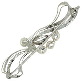 Silver and Pearl Stock Pin