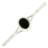 Silver & Onyx Stock Pin