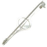 Silver & Onyx Stock Pin