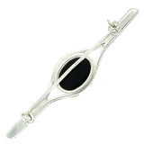 Silver & Onyx Stock Pin
