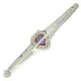 Amethyst Heart Stock Pin