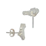 Silver Horse Head Earrings