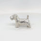 Silver Dog Brooch