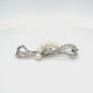 Silver and Pearl Stock Pin