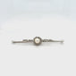 Silver & Pearl Stock Pin