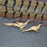 Gold Pheasant Brooch