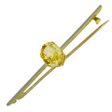 Yellow Sapphire Stock Pin