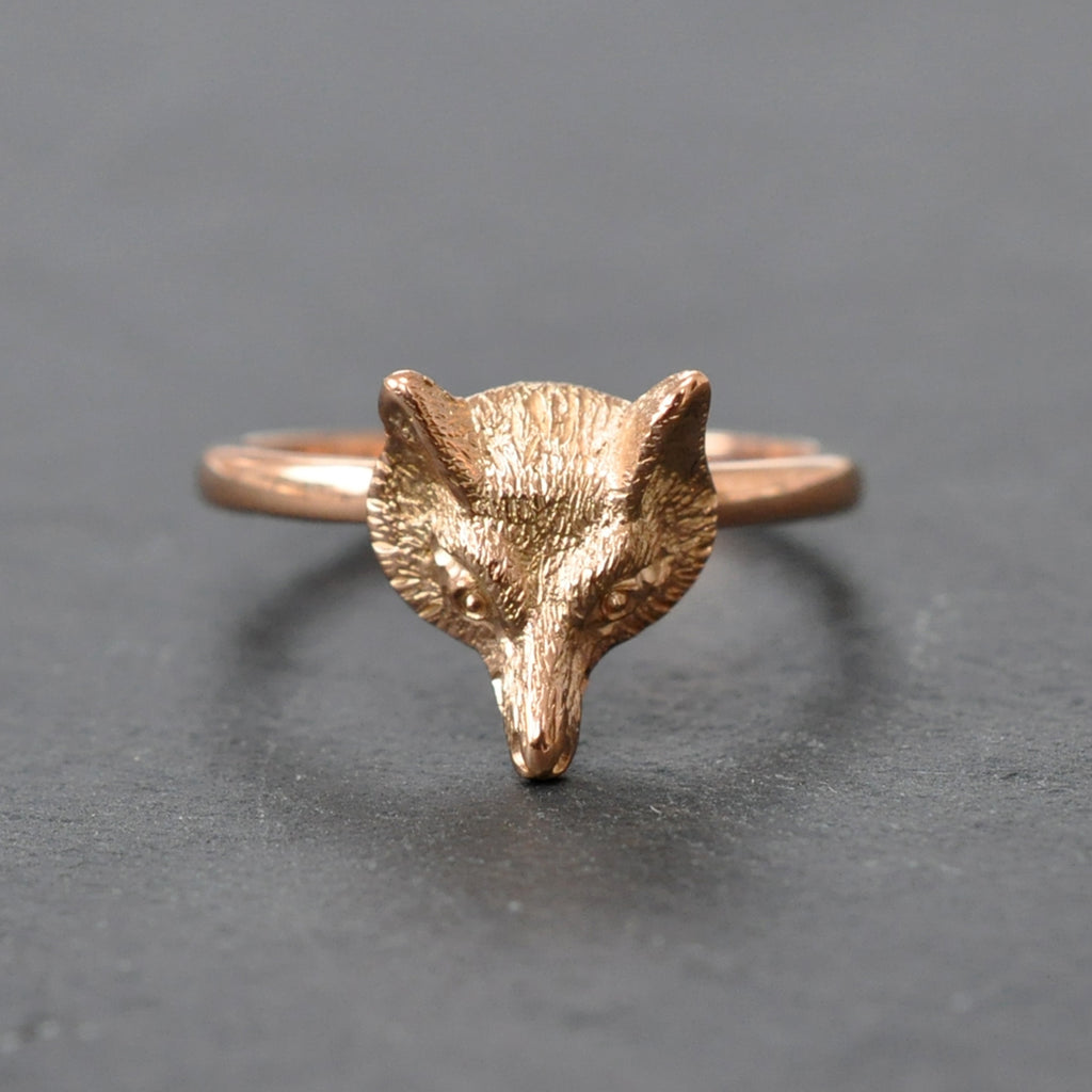 10 Adjustable Gold And Silver Fox Simple Ring Simple 3D Animal Head From  Uxtz, $15.09 | DHgate.Com