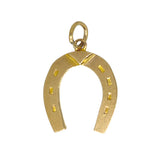 Gold Horse Shoe Charm