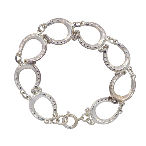Silver Horse Shoe Bracelet