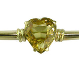 Citrine Heart Stock Pin