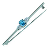 Blue Zircon Stock Pin