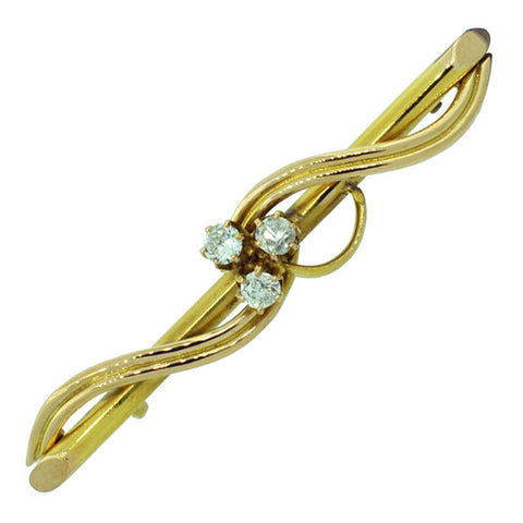 Three Diamond Stock Pin