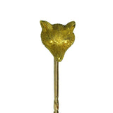 Gold Fox Head Tie Pin