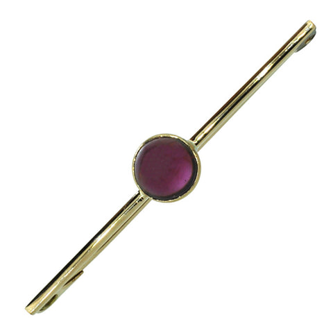 Cabochon Cut Garnet Stock Pin