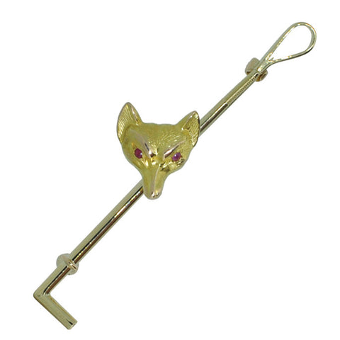 Fox Head on Whip Stock Pin