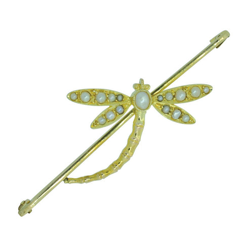 Edwardian Dragonfly Stock Pin