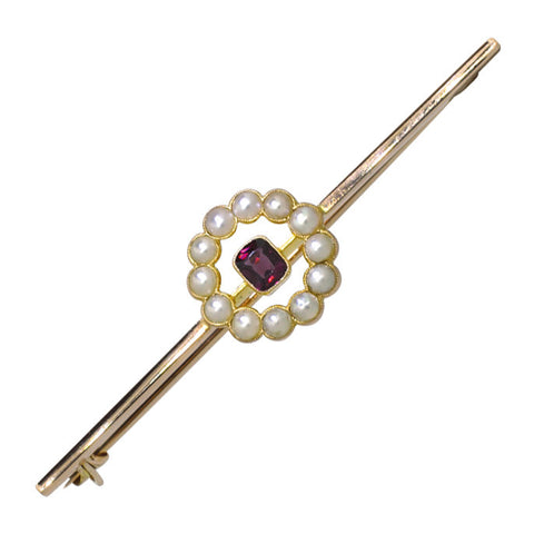 Ruby & Pearl Stock Pin
