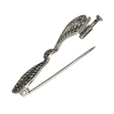 Marcasite Bow Stock Pin