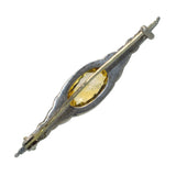 Citrine & Marcasite Stock Pin