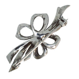 Marcasite Bow Silver Stock Pin