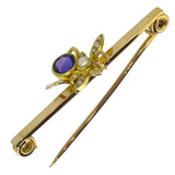 Amethyst 'Bug' Stock Pin